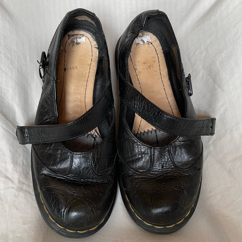 Dr Martens Vintage Mary Jane in Black Leather | 7 (Womens US) 38 (Eur) 1B66